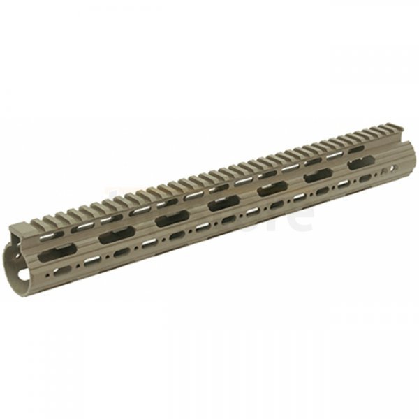 Leapers Pro AR15 Super Slim 15 Inch Free Float Handguard Cerakote - Dark Earth