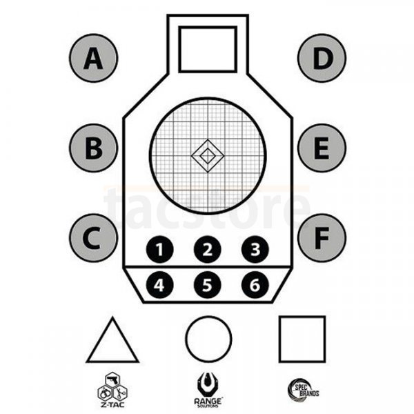 Range Solutions Aim Small Shooting Target 50 Pcs