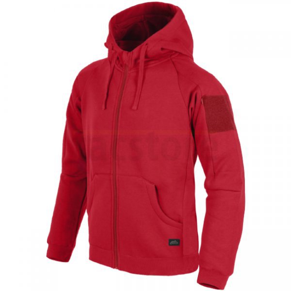 Helikon Urban Tactical Hoodie Lite FullZip - Red - XS