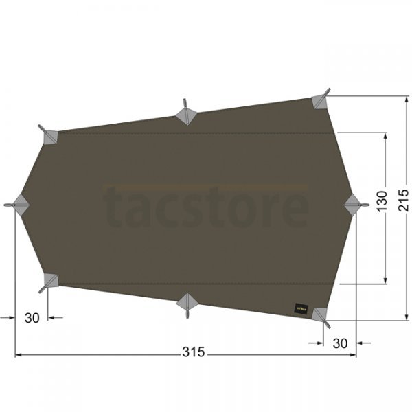 Tatonka Tarp Wing 2 LT - Stone Grey Olive