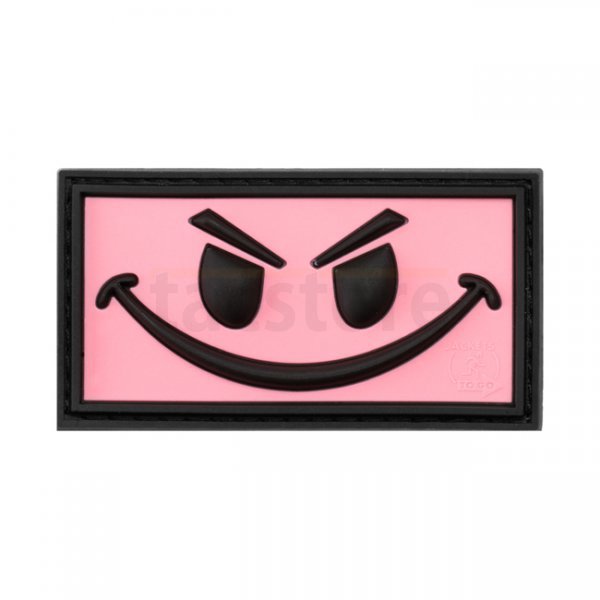 JTG Evil Smile Rubber Patch - Pink