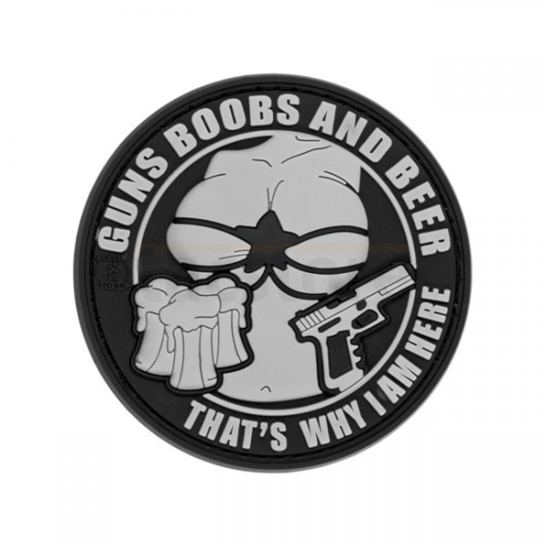 JTG Guns Boobs and Beer Rubber Patch - Color