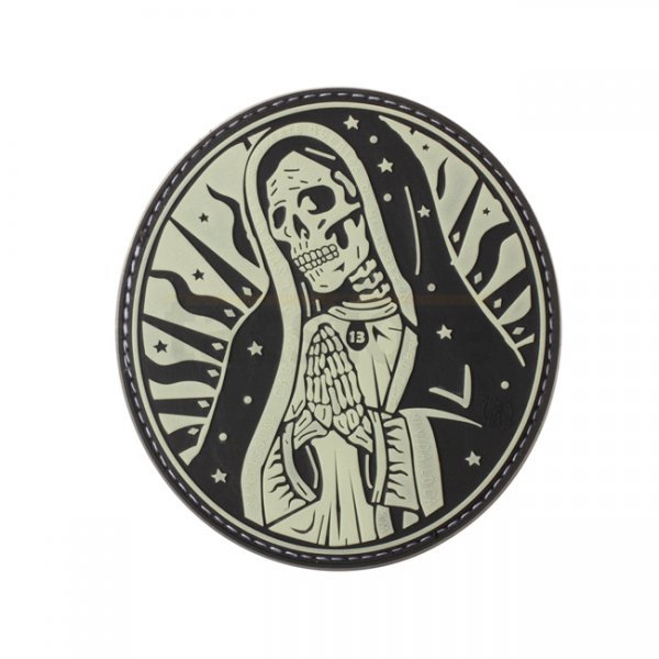 JTG Santa Muerte Rubber Patch - Glow in the Dark