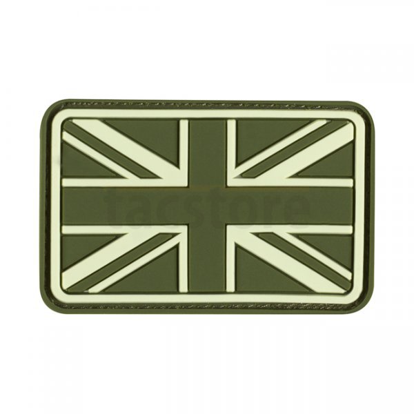 JTG Small Great Britain Flag Rubber Patch - Forest