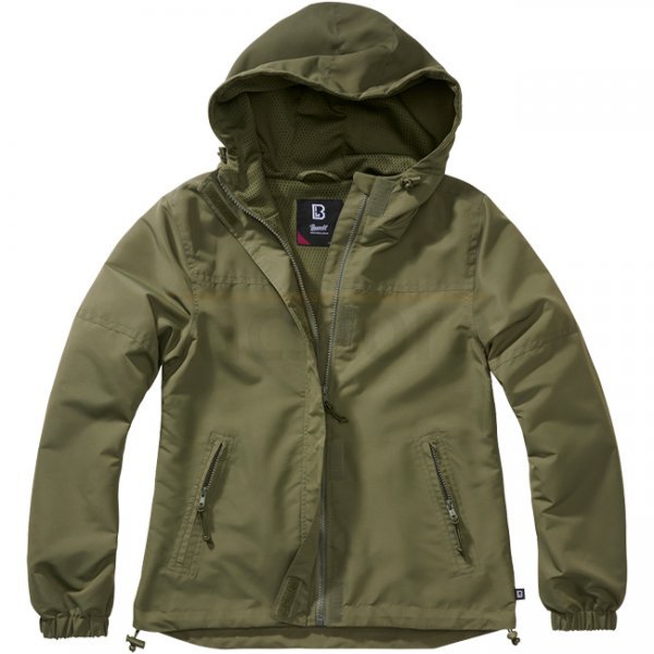 Brandit Ladies Windbreaker Frontzip - Olive - XS