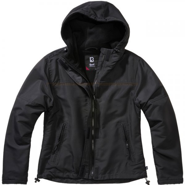 Brandit Ladies Windbreaker Frontzip - Black - 3XL