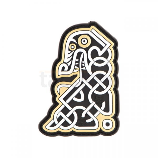 JTG Northman Tribal Dragon Ship Head Rubber Patch - Color