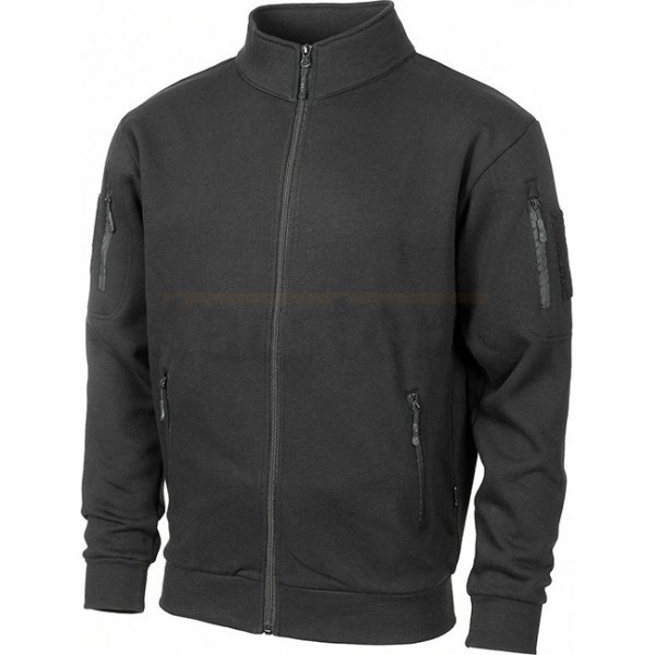 MFH Tactical Sweatjacket - Black - 4XL