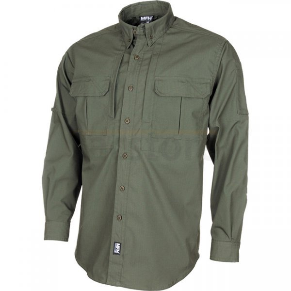 MFHHighDefence ATTACK Shirt Long Sleeve Teflon Ripstop - Olive - S