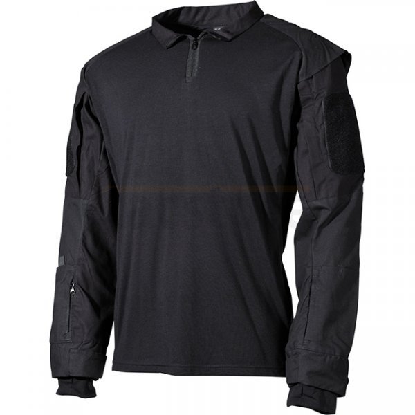 MFHHighDefence US Tactical Shirt Long Sleeve - Black - XL