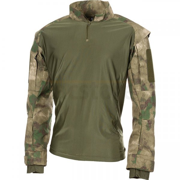 MFHHighDefence US Tactical Shirt Long Sleeve - HDT Camo FG - L