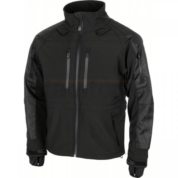 MFH PROTECT Soft Shell Jacket - Black - 2XL