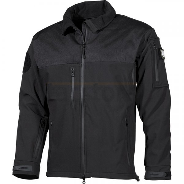 MFHHighDefence AUSTRALIA Soft Shell Jacket - Black - 3XL