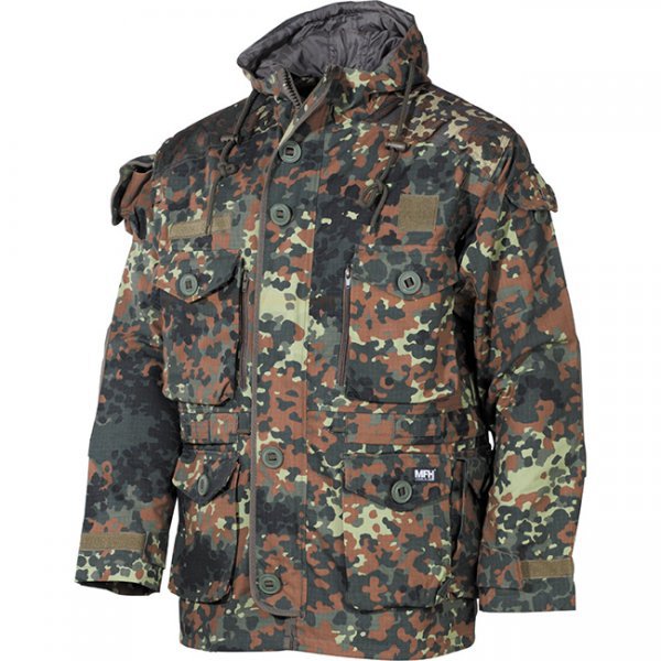 MFHHighDefence SMOCK Commando Jacket Ripstop - Flecktarn - S