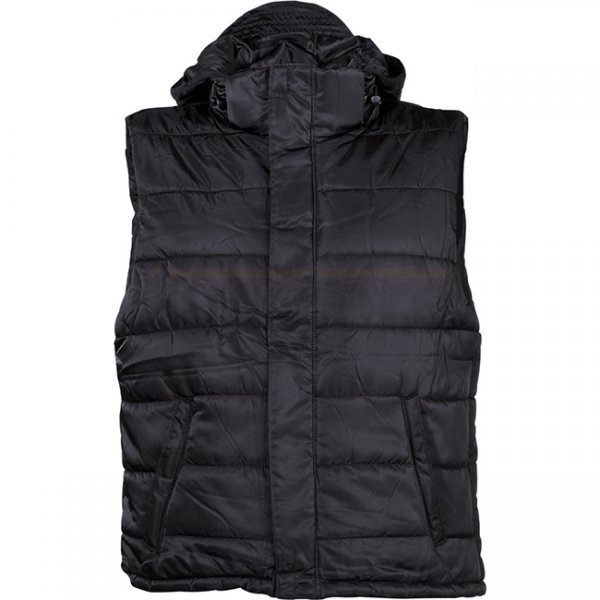 MFH Lined Vest & Detachable Hood - Black - M