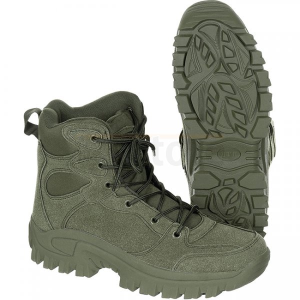 MFH Ankle Boots Commando - Olive - 40