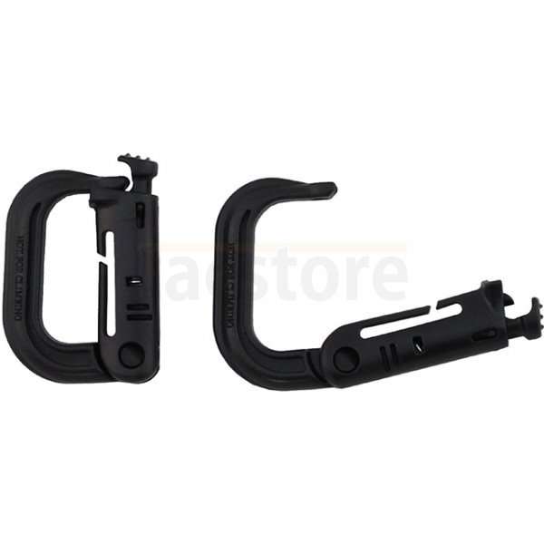 MFH MOLLE Carabiner Plastic 2 pcs - Black