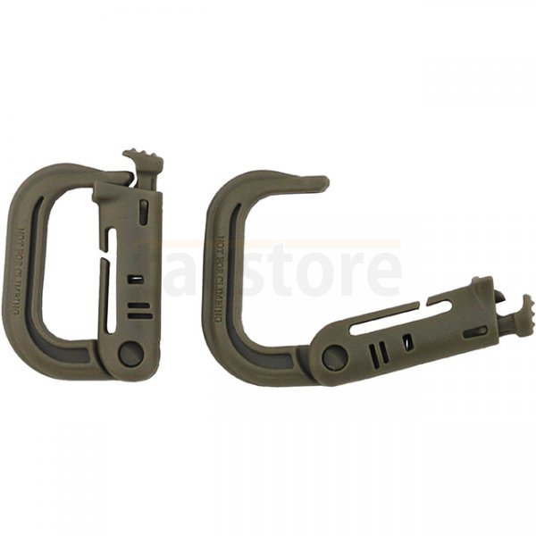 MFH MOLLE Carabiner Plastic 2 pcs - Coyote