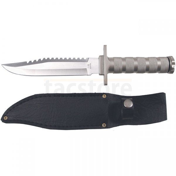 FoxOutdoor Survival Knife - Silver