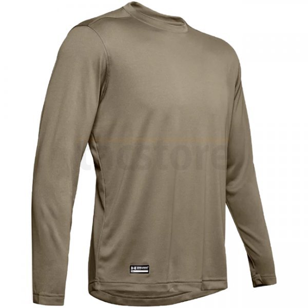 Under Armour Tactical UA Tech Long Sleeve T-Shirt - Tan - S