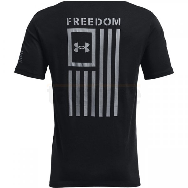 Under Armour Freedom Flag T-Shirt - Black / Grey - 3XL