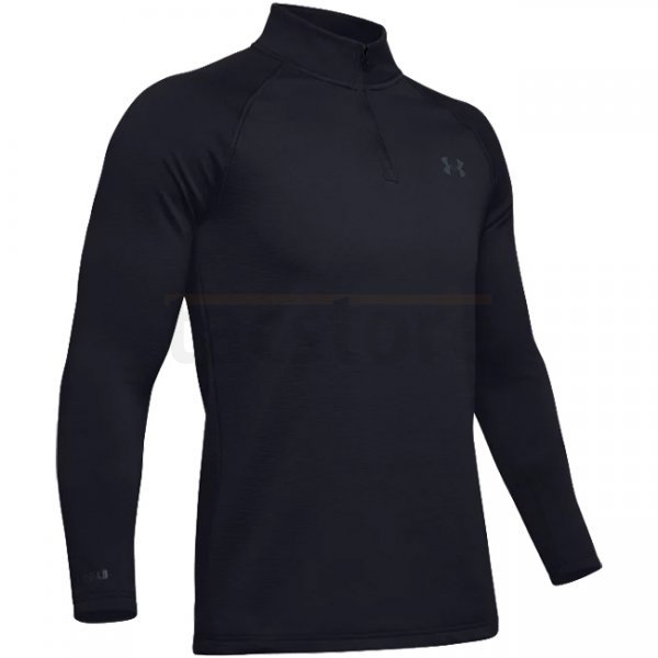 Under Armour Mens ColdGear Base 4.0 1/4 Zip - Black - 3XL