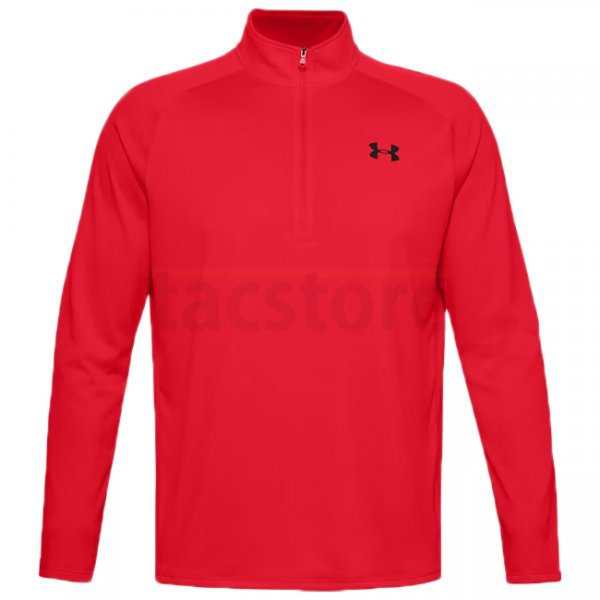 Under Armour Tech 1/2 Zip Long Sleeve - Red - XL