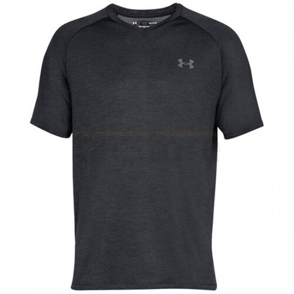 Under Armour Tech V-Neck Short Sleeve - Black - 3XL - Regular