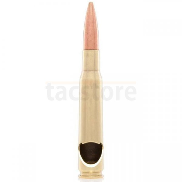 Lucky Shot .50 Cal BMG Bullet Bottle Opener - Brass
