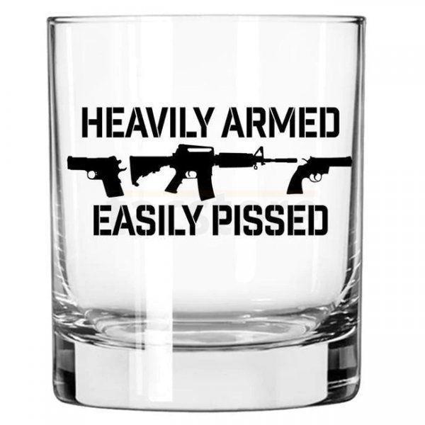 Lucky Shot Americana Whiskey Glass - Heavily Armed