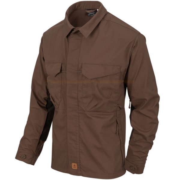 Helikon Woodsman Shirt - Earth Brown / Black A - 3XL