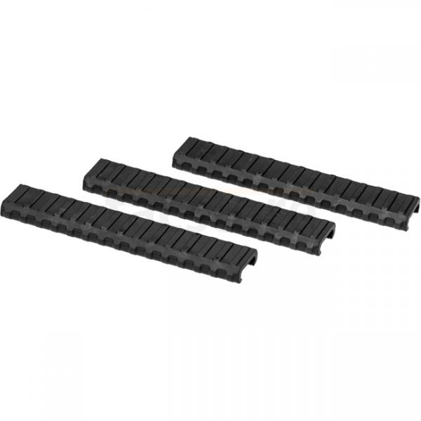 Manta 6 Inch Very Low Profile Rail Guard 3-Pack - Black