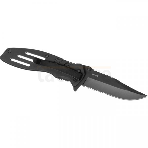 Smith & Wesson Extreme Ops SWA24S Serrated Folder - Black