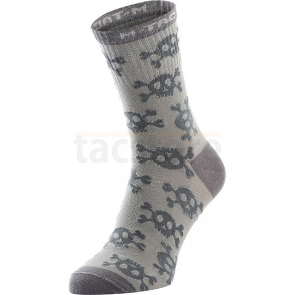 M-Tac Lightweight Socks Pirate Skull Mk.3 Light Grey 39-42