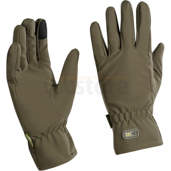 M-Tac Soft Shell Winter Gloves - Olive - M