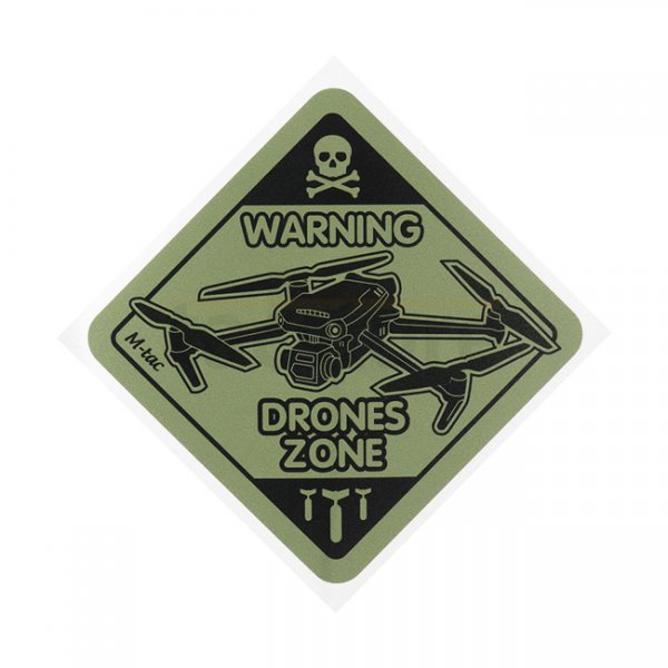 M-Tac Sticker Drones Zone Small - Ranger Green