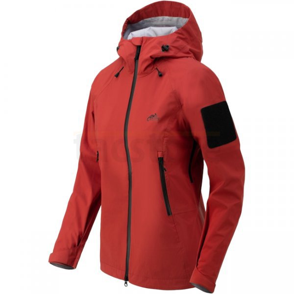 Helikon Squall Women's Hardshell Jacket - TorrentStretch - Crimson Sky - L