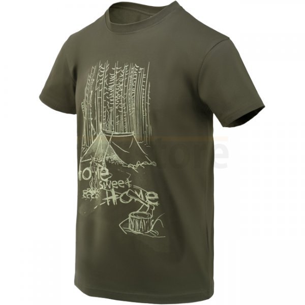 Helikon-Tex T-Shirt Home Sweet Home - Taiga Green - S