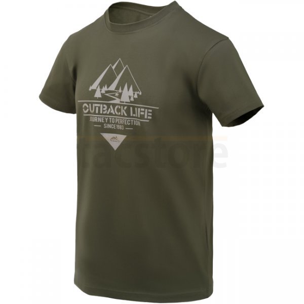 Helikon-Tex T-Shirt Outback Life - Taiga Green - S
