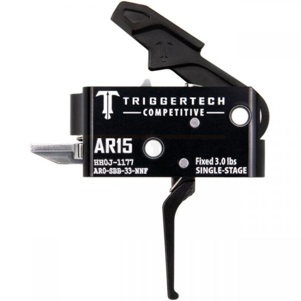 TriggerTech AR15 Single-Stage Competitive Trigger Flat - Black