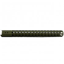 Leapers Pro AR15 15 Inch Keymod Free Float Handguard - OD Green Cerakote