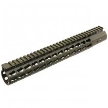 Leapers Pro AR15 15 Inch Keymod Free Float Handguard - OD Green Cerakote