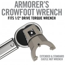 Real Avid Master-Fit Armorer's Crowfoot Extended & Standard Castle Nut Wrench