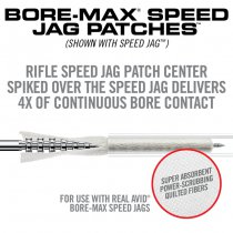 Real Avid Bore-Max Speed Jag Patches Refill Pack Rifle 8 Inch - Cal .22 - .30