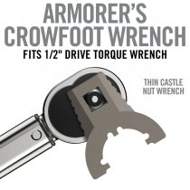 Real Avid Master-Fit Armorer's Crowfoot Thin Castle Nut Wrench