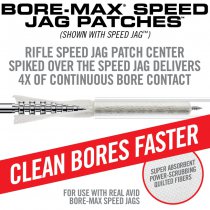 Real Avid Bore-Max Speed Jag & Patches - Cal .22 / .223