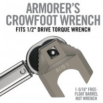 Real Avid Master-Fit Armorer's Crowfoot 1-5/16 Inch Free Float Barrel Nut Wrench