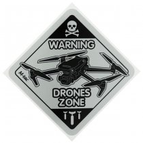 M-Tac Sticker Drones Zone Reflective Small - Black