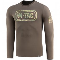 M-Tac Logo Long Sleeve T-Shirt - Dark Olive - M