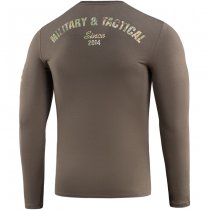 M-Tac Logo Long Sleeve T-Shirt - Dark Olive - XS